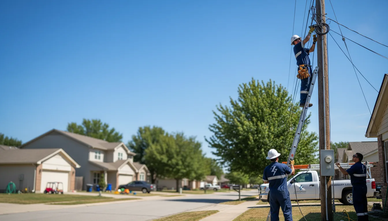 Residential electrician providing installation services in Millsap, TX